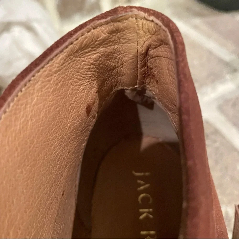 Jack Rogers Izzy Suede Wedge Ankle Booties Size 8.5